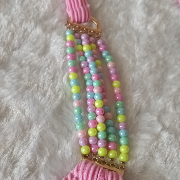 Romantic Casual Holiday Solid Color Textured Fabric Decorated Bikini Top Only S - Picture 7 of 10